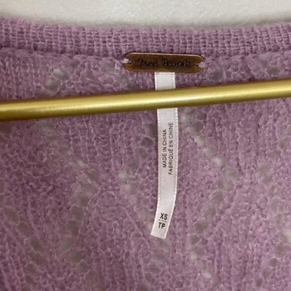 Free People Say Hello Oversized Tunic Sweater Size XS - Picture 6 of 8